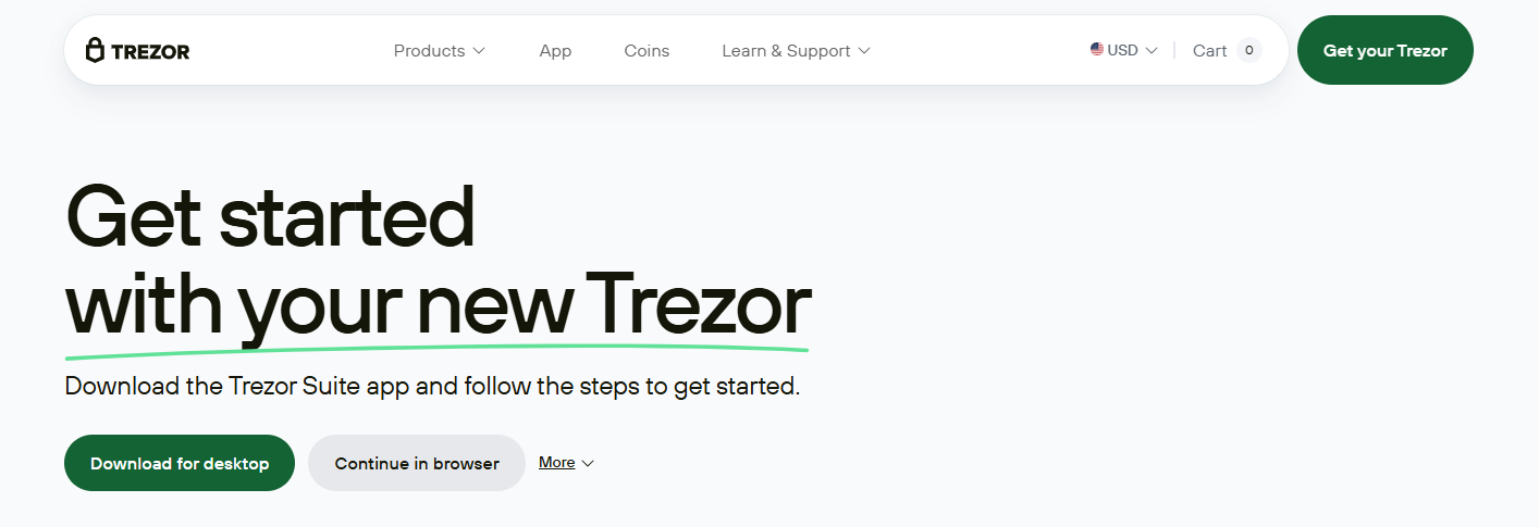 Trezor.io/Start